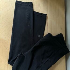 Lululemon Black Long/Capri Leggings Size 8